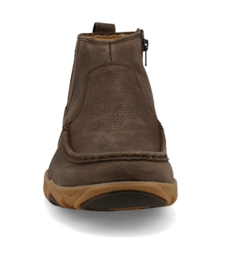 Twisted X Men's Brown Leather 4" Chelsea Boot Driving Moc Shoe MDMX001