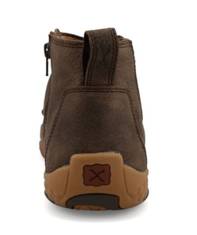 Twisted X Men's Brown Leather 4" Chelsea Boot Driving Moc Shoe MDMX001