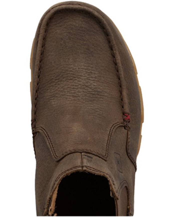 Twisted X Men's Brown Leather 4" Chelsea Boot Driving Moc Shoe MDMX001-Painted Cowgirl Western Store