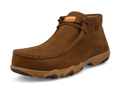 Twisted X Men's Chukka Saddle Leather  Nano Toe Work Driving Moc Shoe MDMXN01