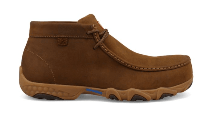 Twisted X Men's Chukka Saddle Leather  Nano Toe Work Driving Moc Shoe MDMXN01