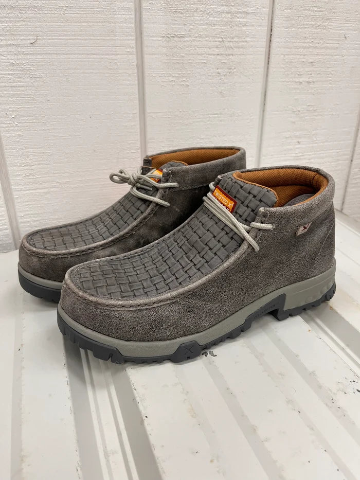 Twisted X Men's Grey Chukka Driving Nano Safety Toe Work  Shoe MXCN001-Painted Cowgirl Western Store