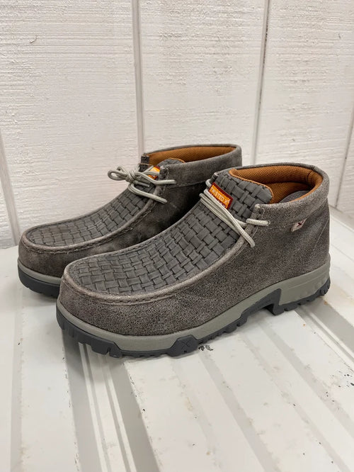 Twisted X Men's Grey Chukka Driving Nano Safety Toe Work  Shoe MXCN001-Painted Cowgirl Western Store