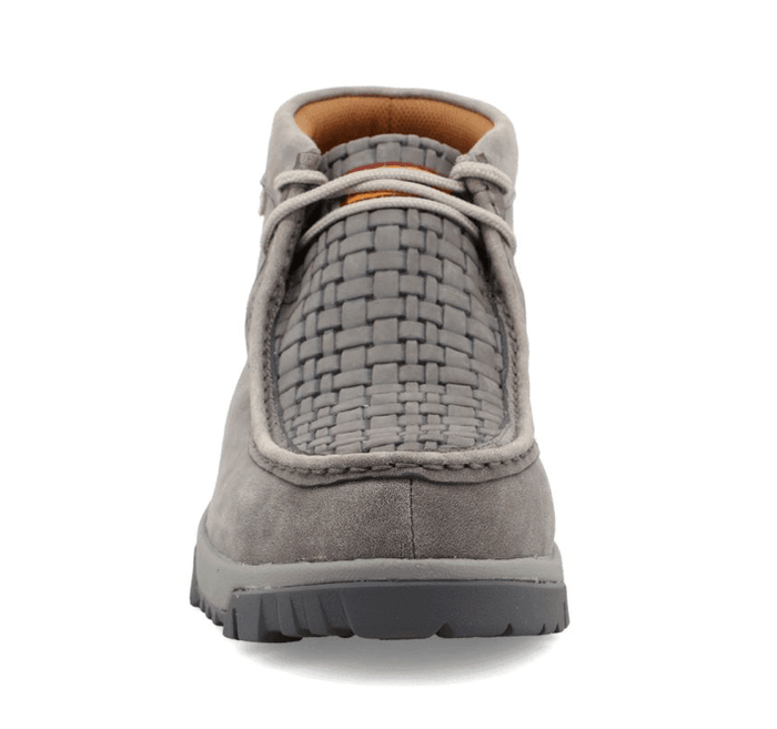 Twisted X Men's Grey Leather Chukka Driving Nano Safety Toe Work  Shoe MXCN001