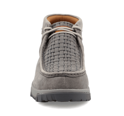 Twisted X Men's Grey Leather Chukka Driving Nano Safety Toe Work  Shoe MXCN001