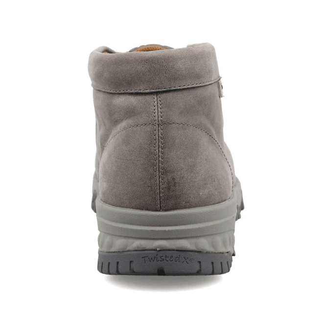 Twisted X Men's Grey Leather Chukka Driving Nano Safety Toe Work  Shoe MXCN001