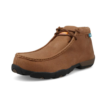 Twisted X Men's Saddle Leather Waterproof Nano Safety Toe Driving Moc Shoe MDMNTW2-Painted Cowgirl Western Store
