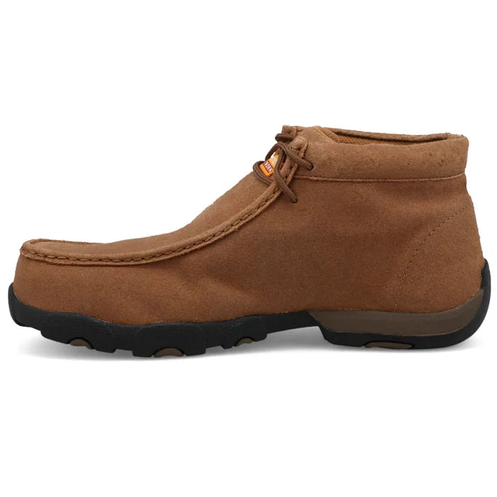 Twisted X Men's Saddle Leather Waterproof Nano Safety Toe Driving Moc Shoe MDMNTW2-Painted Cowgirl Western Store
