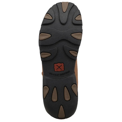Twisted X Men's Saddle Leather Waterproof Nano Safety Toe Driving Moc Shoe MDMNTW2-Painted Cowgirl Western Store