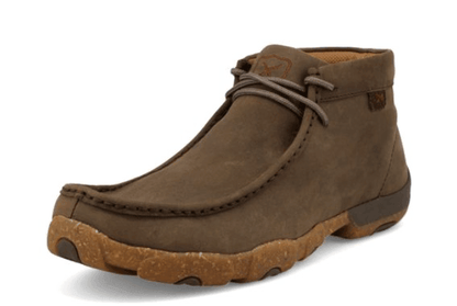 Twisted X Men's Shitake Brown Leather Chukka Driving Moc Shoe MDM0095