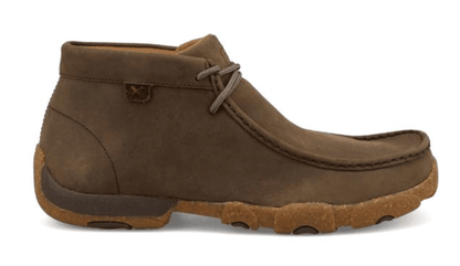 Twisted X Men's Shitake Brown Leather Chukka Driving Moc Shoe MDM0095