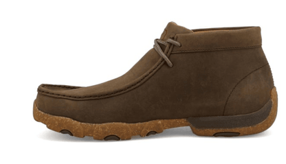 Twisted X Men's Shitake Brown Leather Chukka Driving Moc Shoe MDM0095