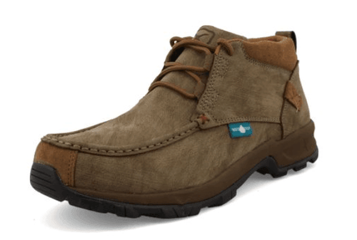 Twisted X Men's Shitake Brown Leather Waterproof 4” Work Boots Shoes MHKW008