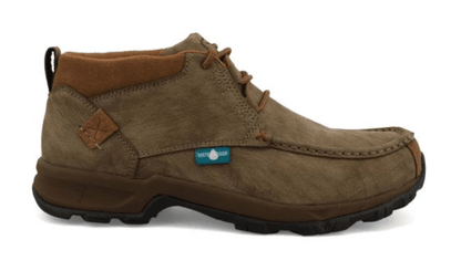 Twisted X Men's Shitake Brown Leather Waterproof 4” Work Boots Shoes MHKW008