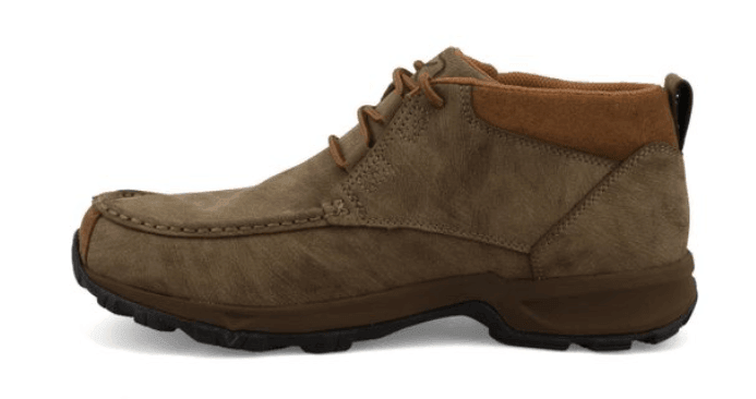 Twisted X Men's Shitake Brown Leather Waterproof 4” Work Boots Shoes MHKW008