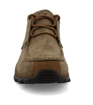 Twisted X Men's Shitake Brown Leather Waterproof 4” Work Boots Shoes MHKW008