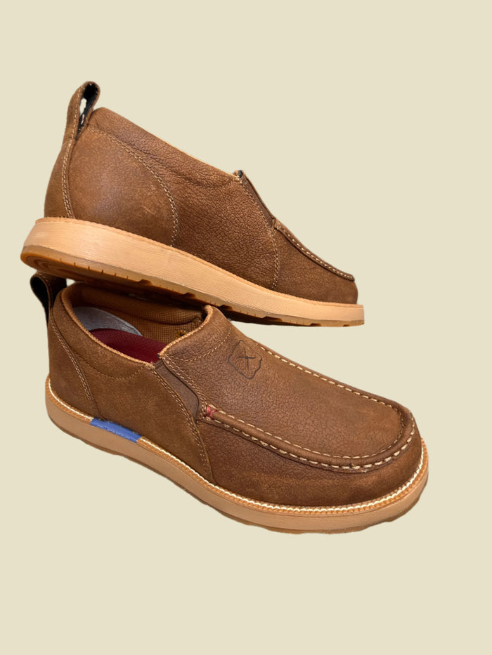 Twisted X Men’s Tawny Brown Leather CellStretch® Driving Moc Shoe MCAX004