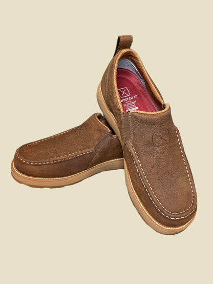 Twisted X Men’s Tawny Brown Leather CellStretch® Driving Moc Shoe MCAX004