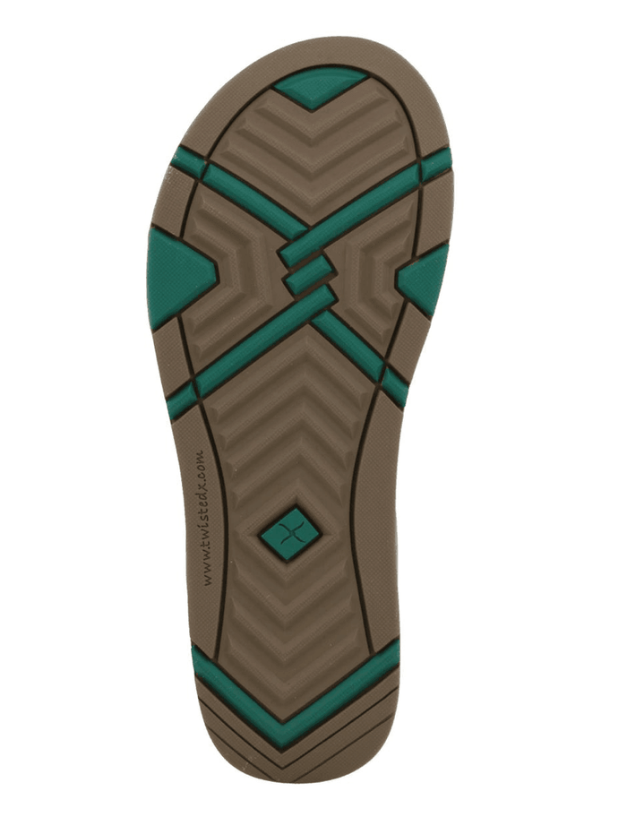 Twisted X Women's Bomber Leather Leightweight Sandal Flip Flop WSD0005