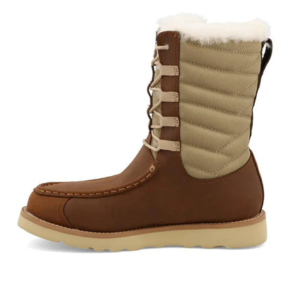 Twisted X Women's Shearling Lined Wedge Sole 8” Lace Up Winter Boots WCA0055-Painted Cowgirl Western Store