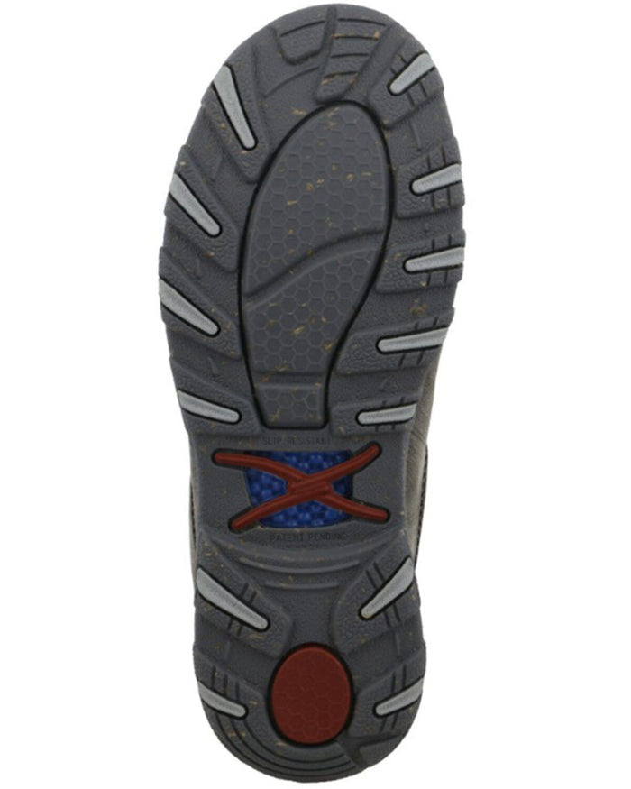 Twisted X Women's Slip On Driving Moc Grey Leather Casual Shoe WXC0015-Painted Cowgirl Western Store