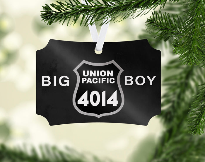 Union Pacific (UP) Big Boy 4014 Number Plate Ornament