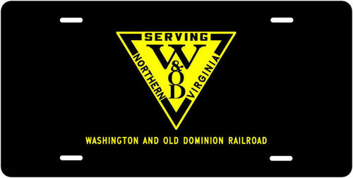 Washington & Old Dominion Railroad License Plate