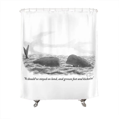 We Should've Stayed on Land Shower Curtain