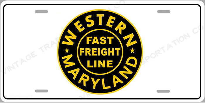 Western Maryland Classic License Plate
