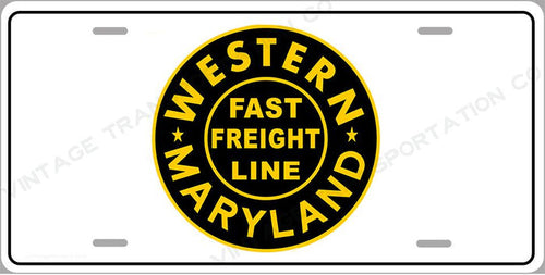 Western Maryland Classic License Plate