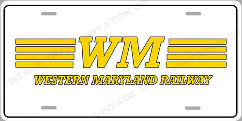 Western Maryland Classic License Plate