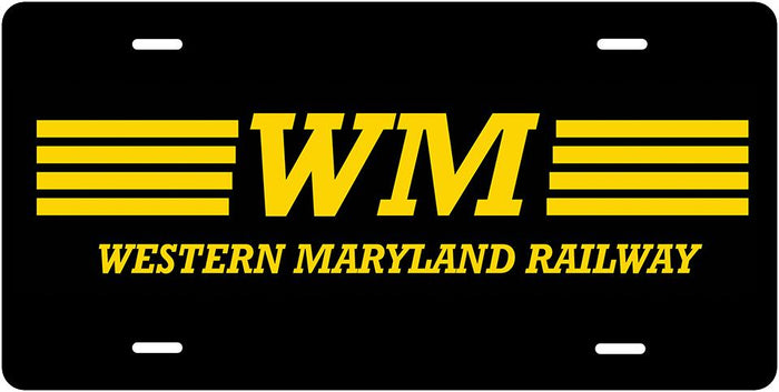Western Maryland License Plate