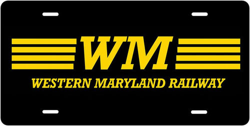 Western Maryland License Plate