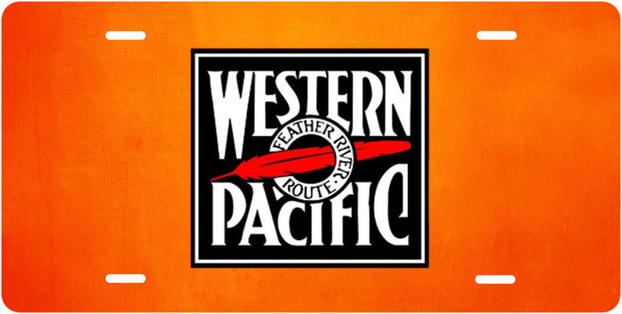 Western Pacific (WP) - Feather River Route - License Plate