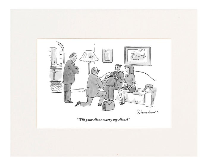 Will Your Client Marry Our Client Cartoon Print