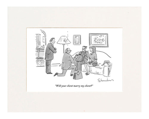 Will Your Client Marry Our Client Cartoon Print
