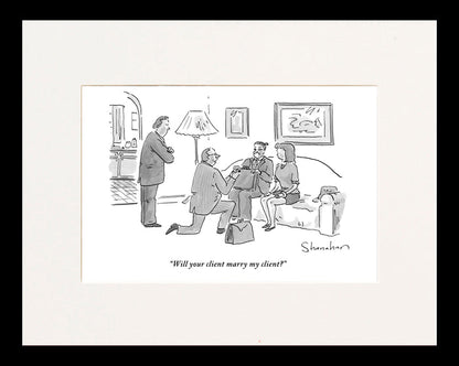 Will Your Client Marry Our Client Cartoon Print