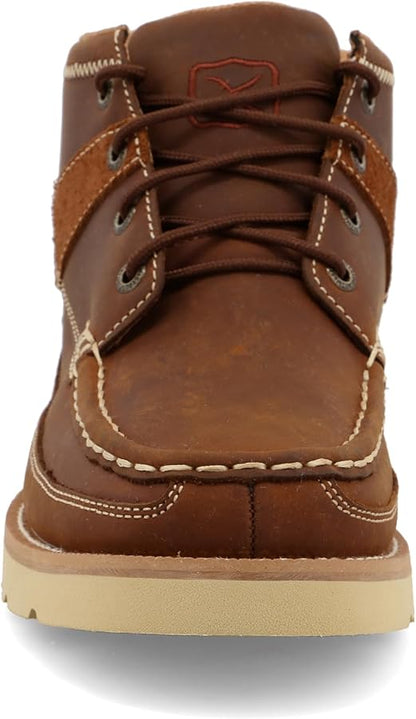 Women's Twisted X Wedge Crepe Sole 4” Lace Up Full Grain Leather Work Boots WCA0074