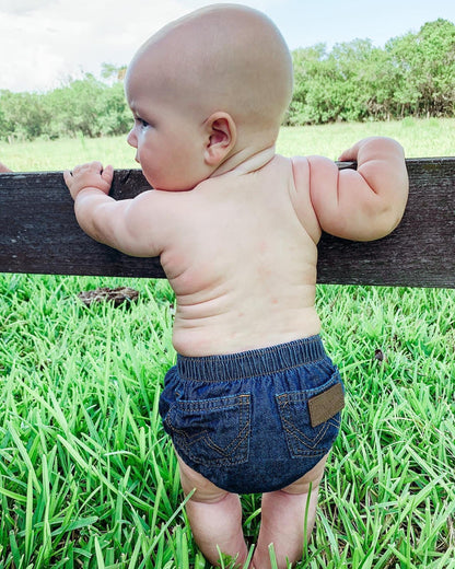 Wrangler Baby Denim Diaper Cover 1011MWIPW-Painted Cowgirl Western Store