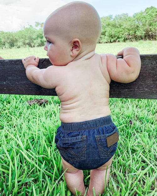 Wrangler Baby Denim Diaper Cover 1011MWIPW-Painted Cowgirl Western Store