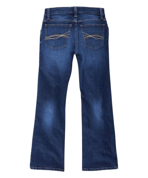 Wrangler Boy's 20X Boys No. 42 Slim Fit Dark Wash Bootcut Jeans 112325801