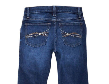Wrangler Boy's 20X Boys No. 42 Slim Fit Dark Wash Bootcut Jeans 112325801
