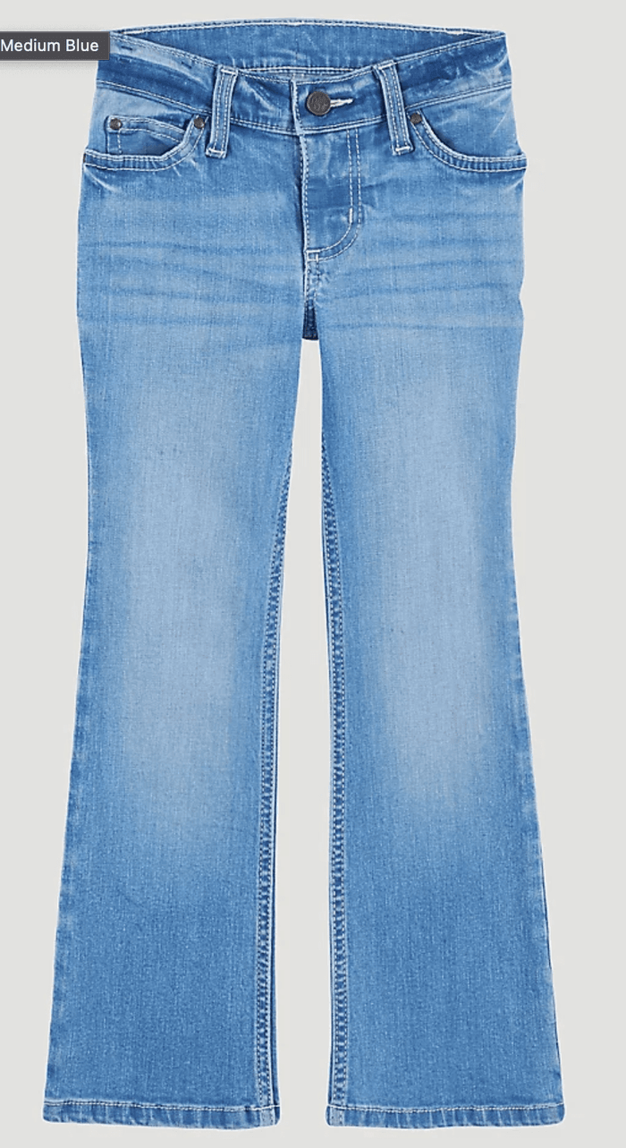 Wrangler Girl's Premium Patch Bootcut Jeans 112315035