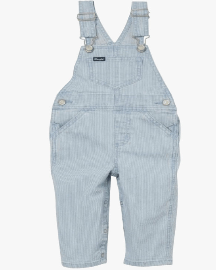 Wrangler Infant & Toddler Grace Demin Pin Stripe Overalls 112344402-Painted Cowgirl Western Store