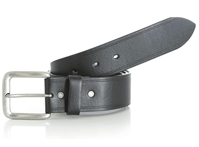 Wrangler Men's Rugged Wear Black Leather Belt RWB2101