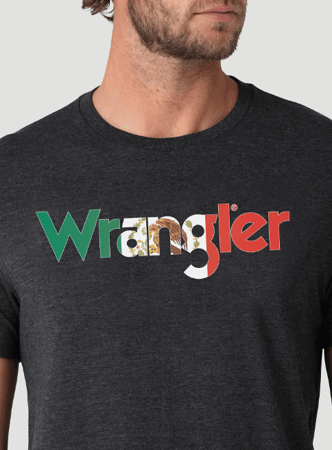 Wrangler Mexico Flag Kabel Heather Tee 112325775