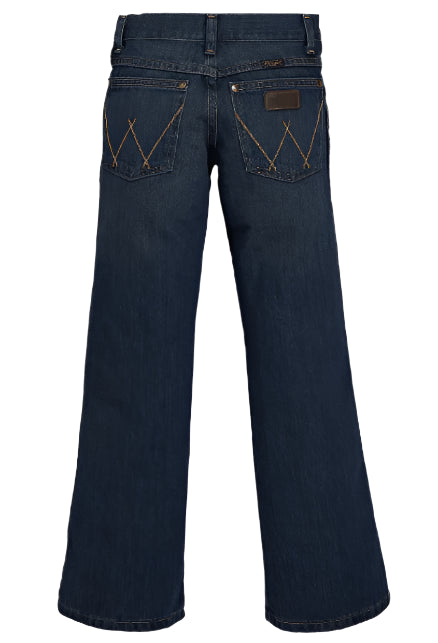 Wrangler Retro Boy's Relaxed Fit Dark Wash Bootcut Jeans BRT20NS