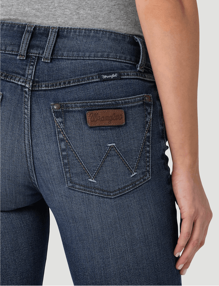 Wrangler Retro Women's Mae Mid Rise Wide Leg Trouser Jean 112328737