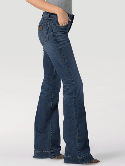 Wrangler Retro Women's Mae Mid Rise Wide Leg Trouser Jean 112328737