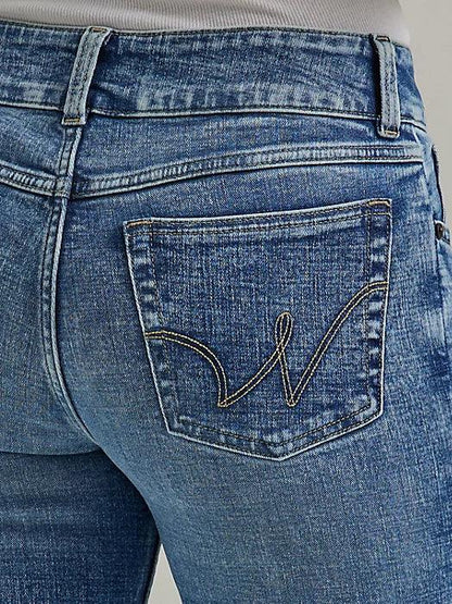 Wrangler Women's Essential Jayne Mid Rise Bootcut Jeans 112345824-Painted Cowgirl Western Store